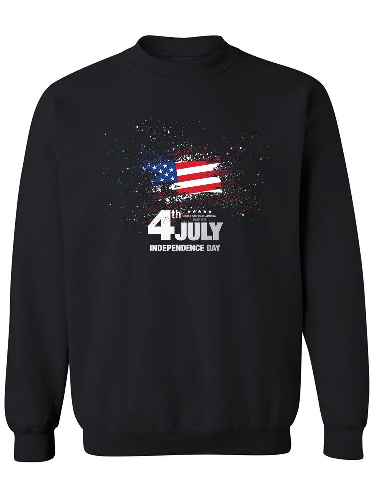 4Th Of July U S A Design Sweatshirt Women's -Image by Shutterstock