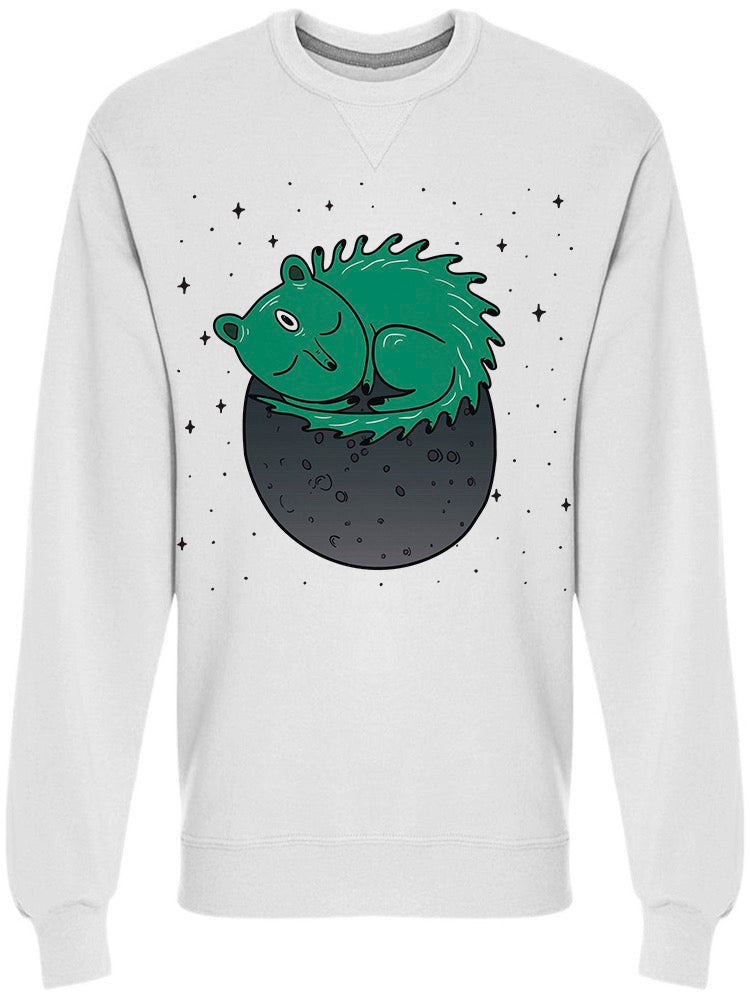 Cosmic Finger Cat In Space Sweatshirt Men's -Image by Shutterstock