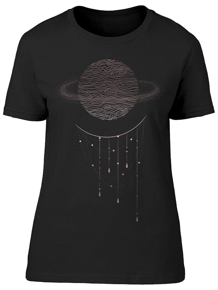 Cool Planet With Orbit Lined Tee Women's -Image by Shutterstock