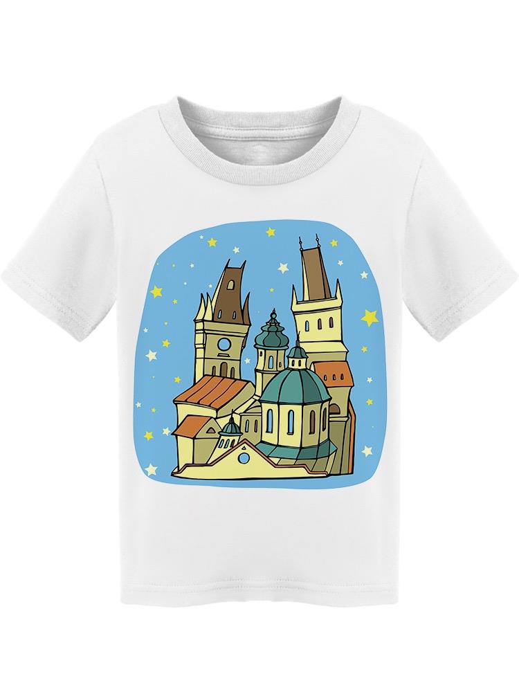 Monuments Of Prague, Cartoon Tee Toddler's -Image by Shutterstock