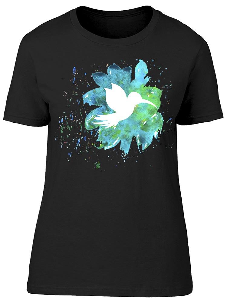 Hummingbird Watercolor Art Tee Women's -Image by Shutterstock