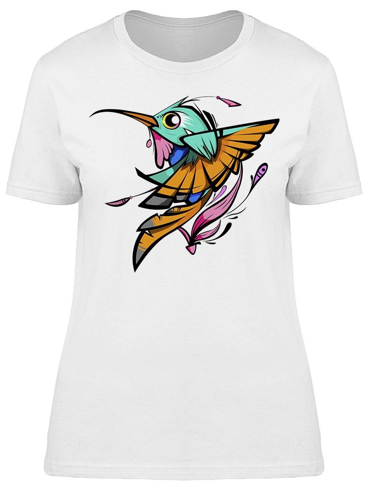Hummingbird Cartoon Tee Women's -Image by Shutterstock