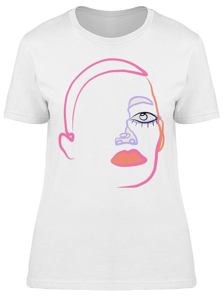Modern Trendy Line Art Tee Women's -Image by Shutterstock