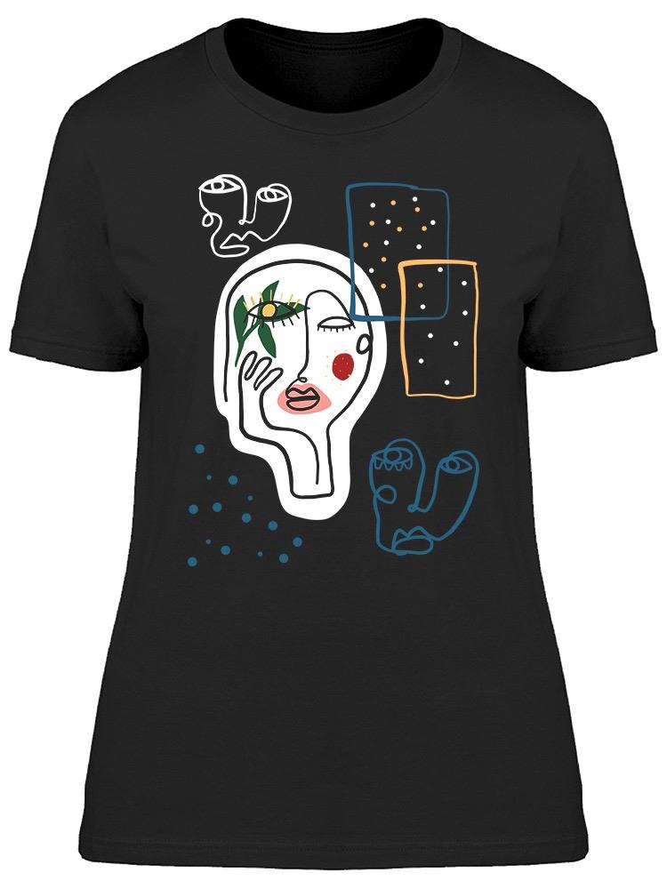 Line Continuous Face Graphic Tee Women's -Image by Shutterstock