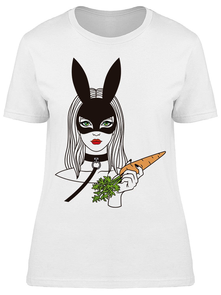 Girl In Bunny Mask Carrot Tee Women's -Image by Shutterstock