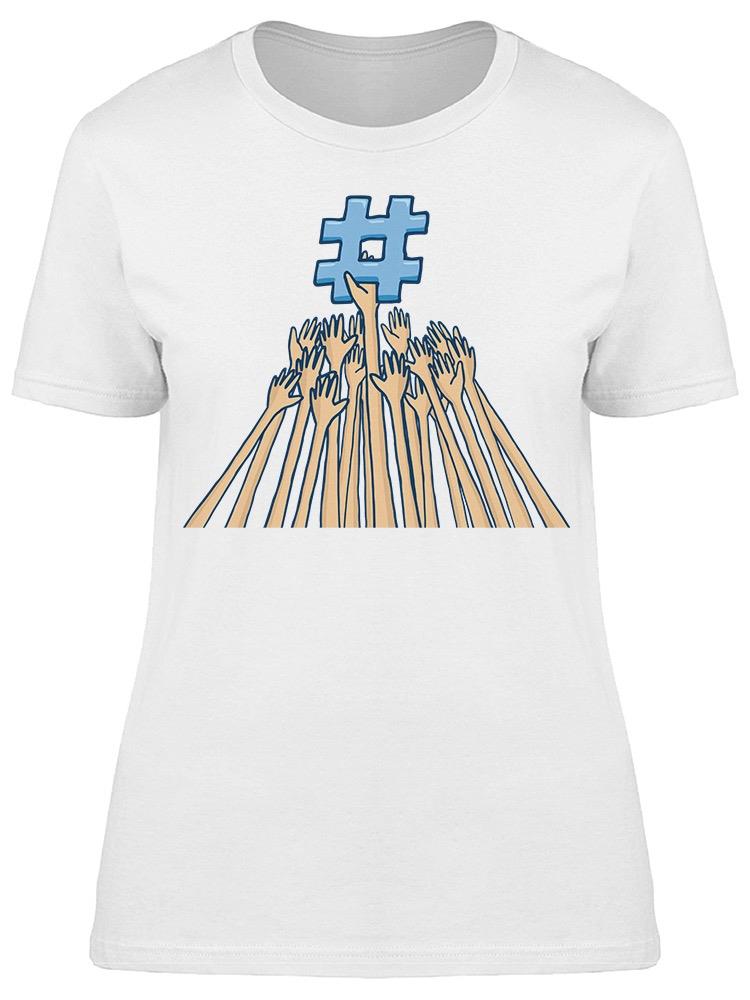 Arms Following Hashtags Tee Women's -Image by Shutterstock