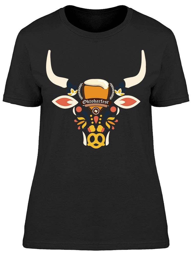 Oktoberfest Cow Logo Tee Women's -Image by Shutterstock