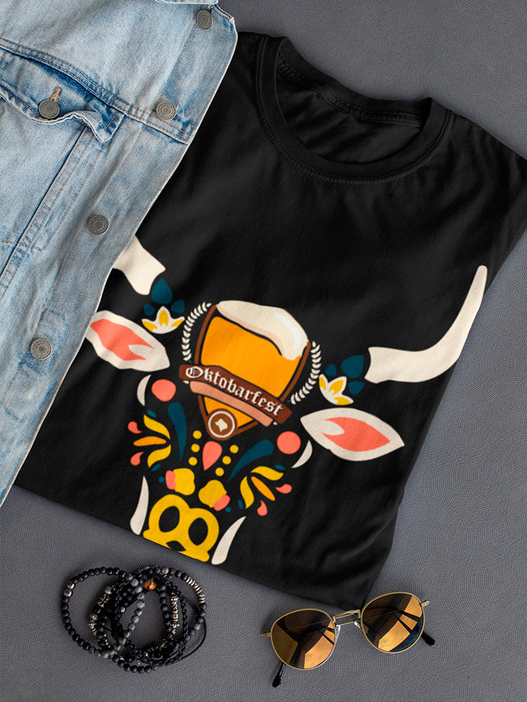 Oktoberfest Cow Logo Tee Women's -Image by Shutterstock
