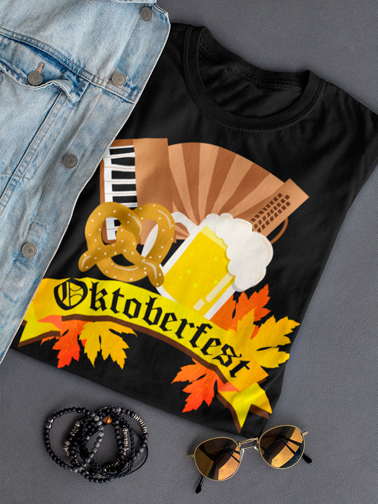 Oktoberfest Beer And Pretzel  Tee Women's -Image by Shutterstock