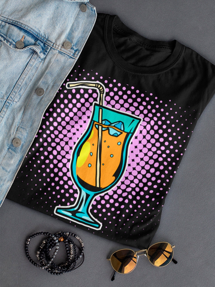 Cocktail Drink With Straw Tee Women's -Image by Shutterstock