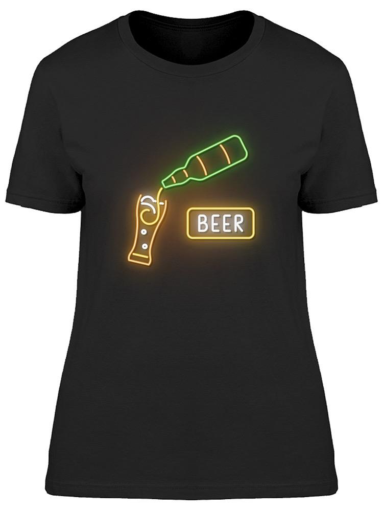 Beer And Bottle Sign Tee Women's -Image by Shutterstock