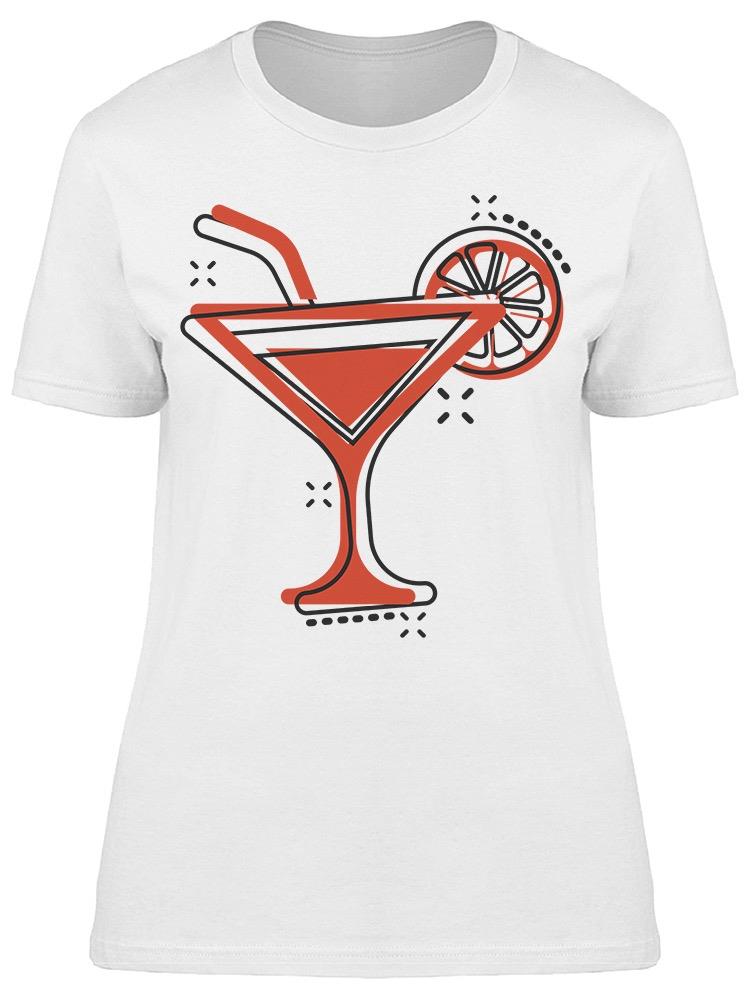Alcohol Cocktail Icon Tee Women's -Image by Shutterstock