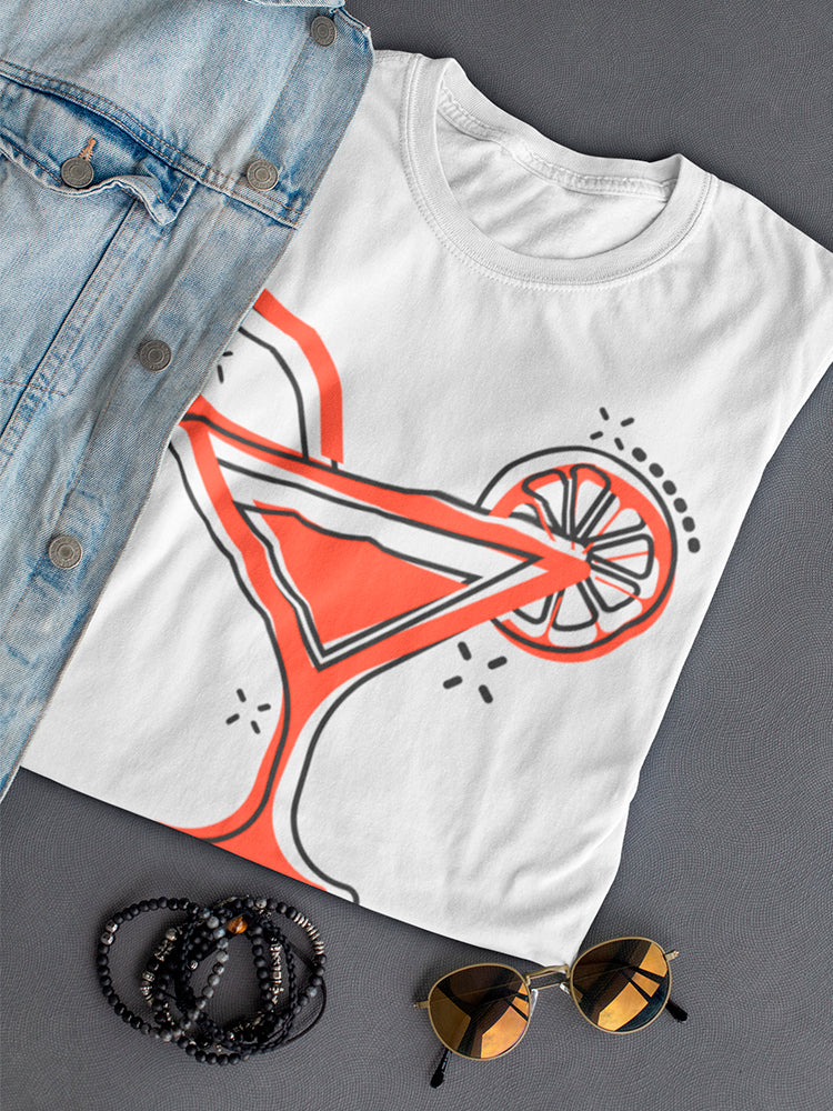 Alcohol Cocktail Icon Tee Women's -Image by Shutterstock