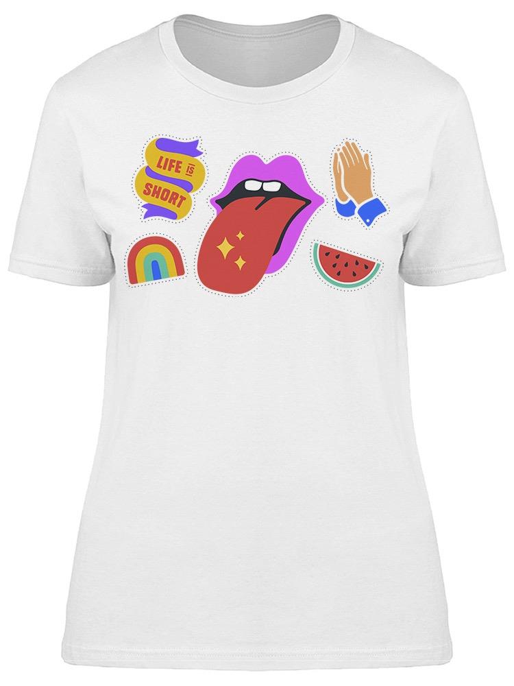 Colorful Mouth Rainbow Tee Women's -Image by Shutterstock