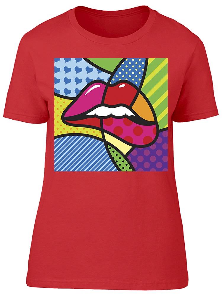 Lips Kiss Love Tee Women's -Image by Shutterstock