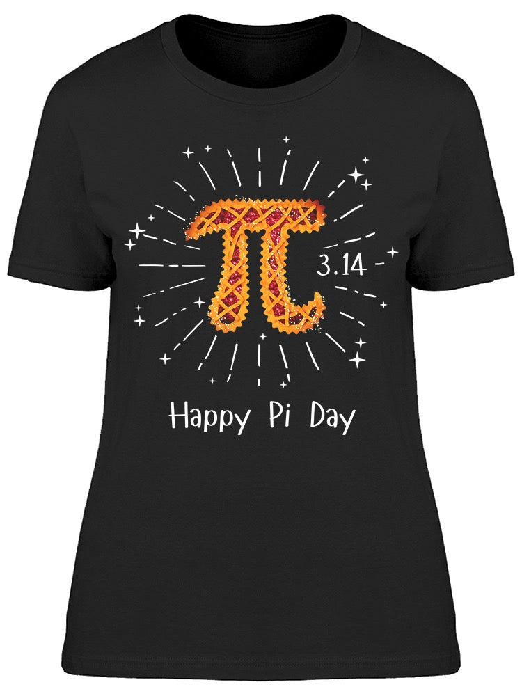 Happy Pi Day Cherry Pie Firework Tee Women's -Image by Shutterstock