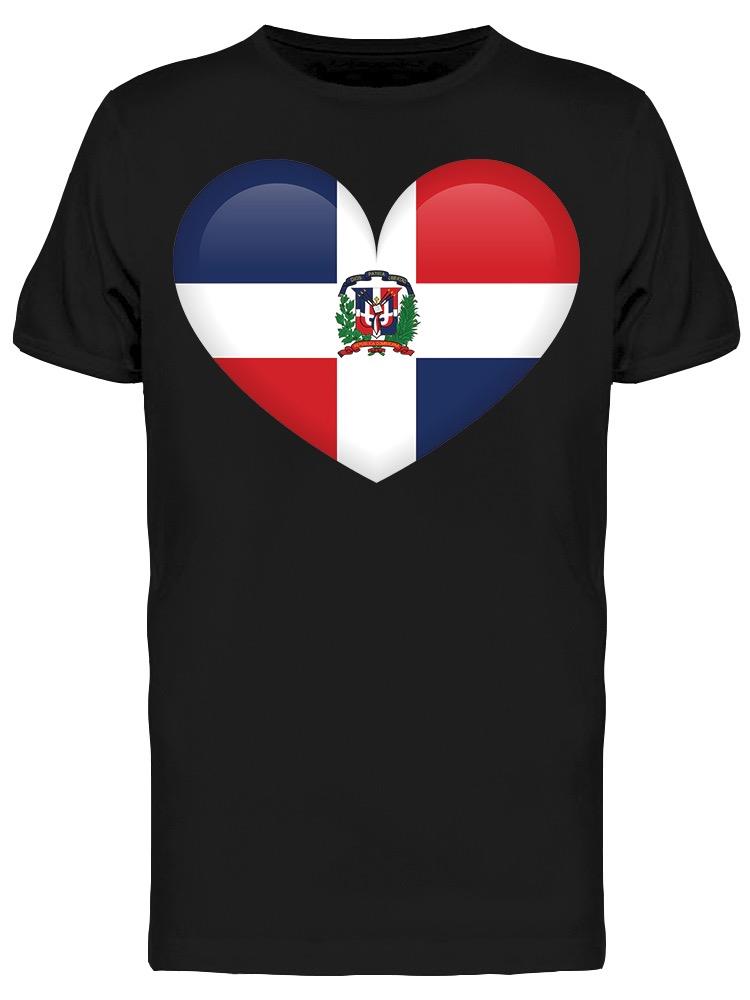 A Heart Of Dominican Flag Tee Men's -Image by Shutterstock