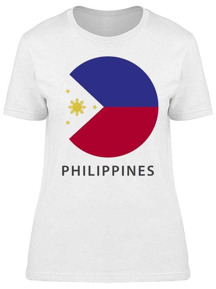 "philippines" Circle Flag Tee Women's -Image by Shutterstock