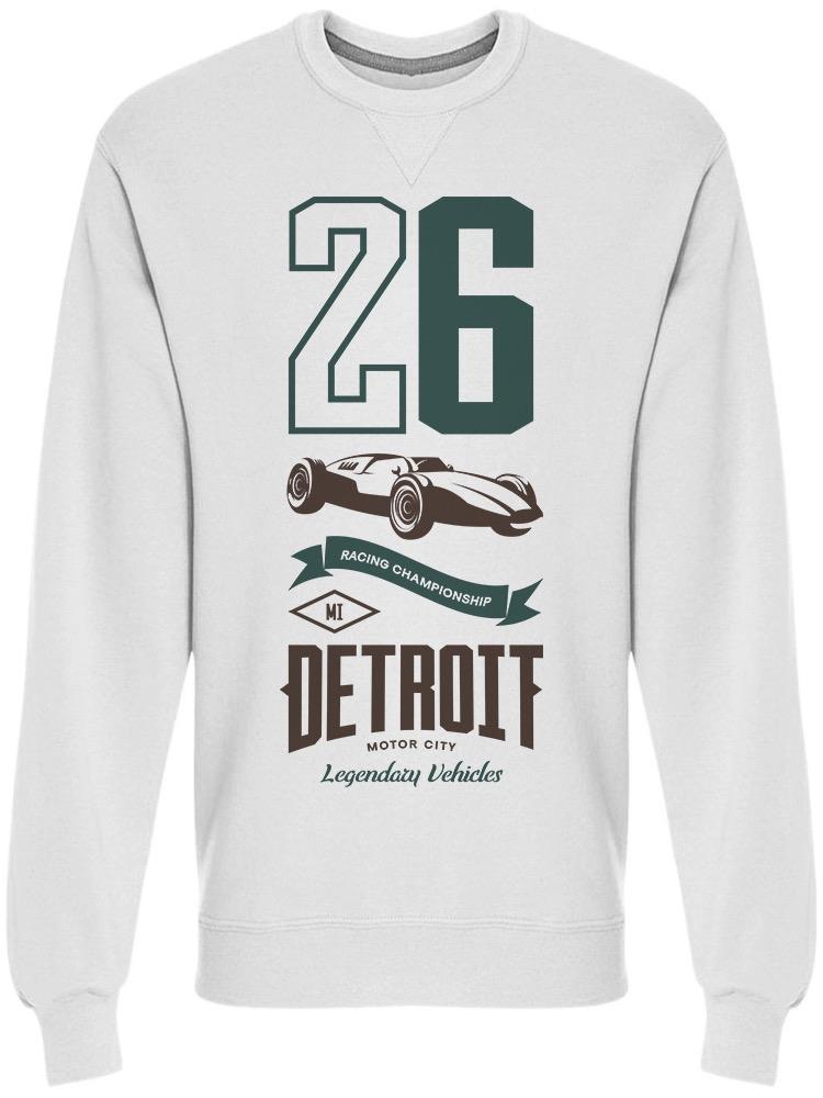 26 Detroit Sweatshirt Men's -Image by Shutterstock