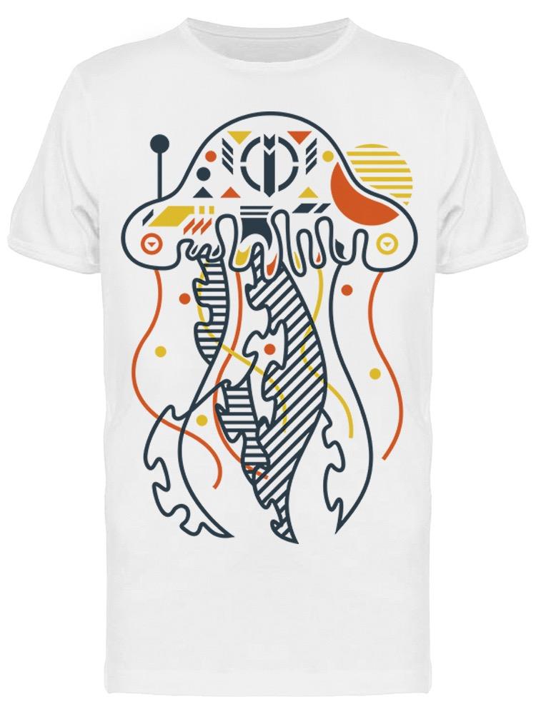 Perfect Jellyfish Line Art Style Tee Men's -Image by Shutterstock