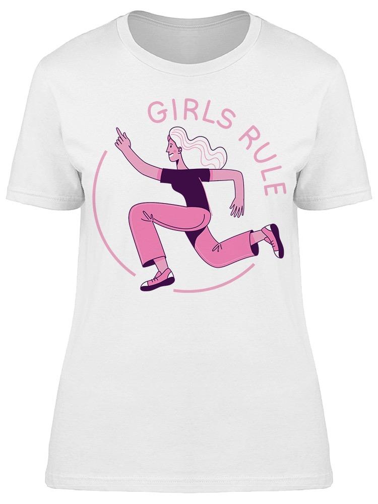 Girls Rule Girl Pose Tee Women's -Image by Shutterstock