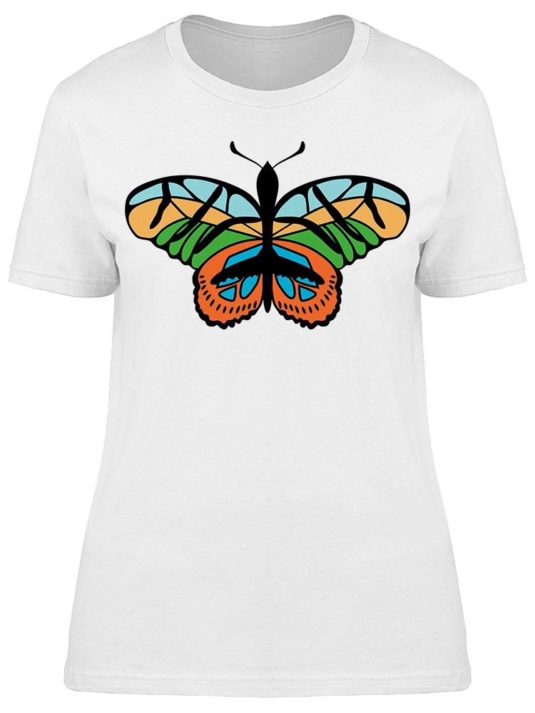 Summer Colored Butterfly Tee Women's -Image by Shutterstock