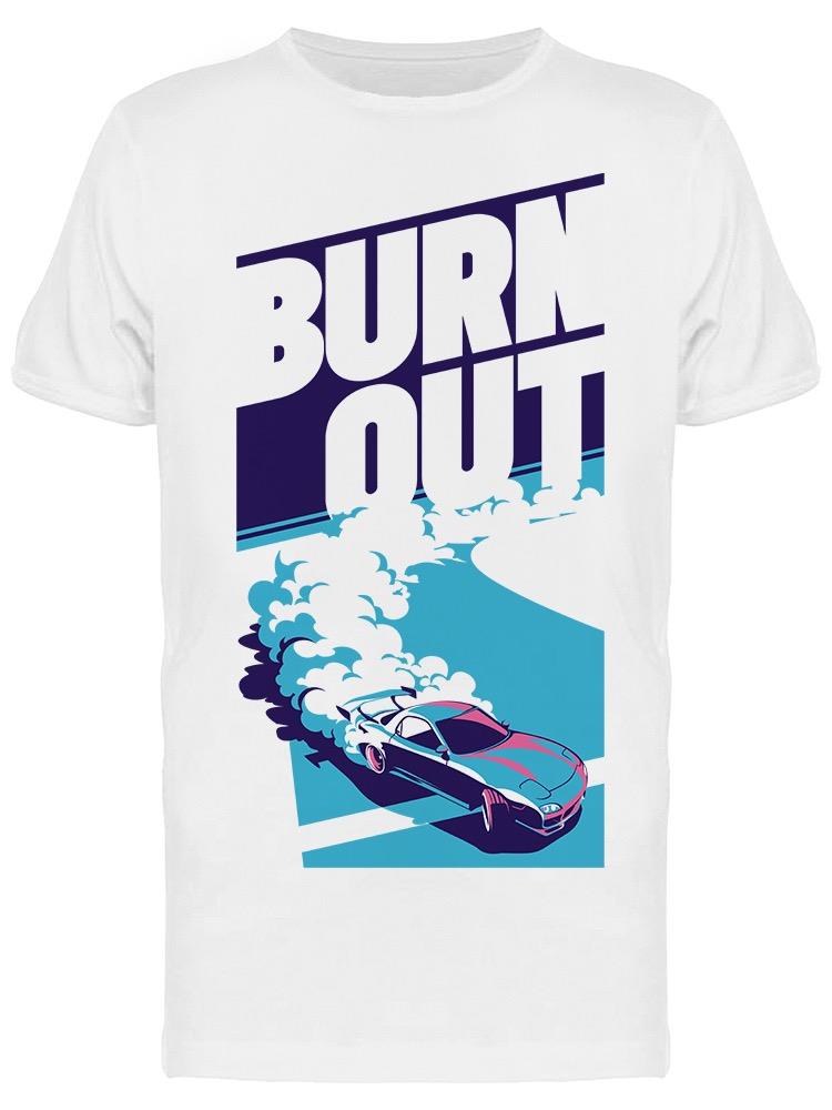 Burnout Car Design Tee Men's -Image by Shutterstock