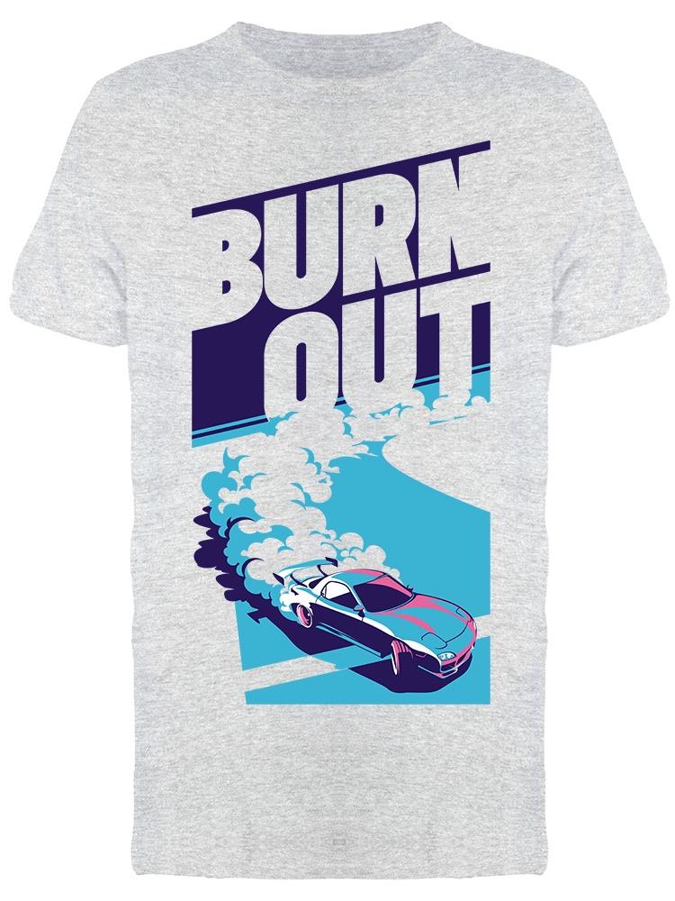 Burnout Car Design Tee Men's -Image by Shutterstock