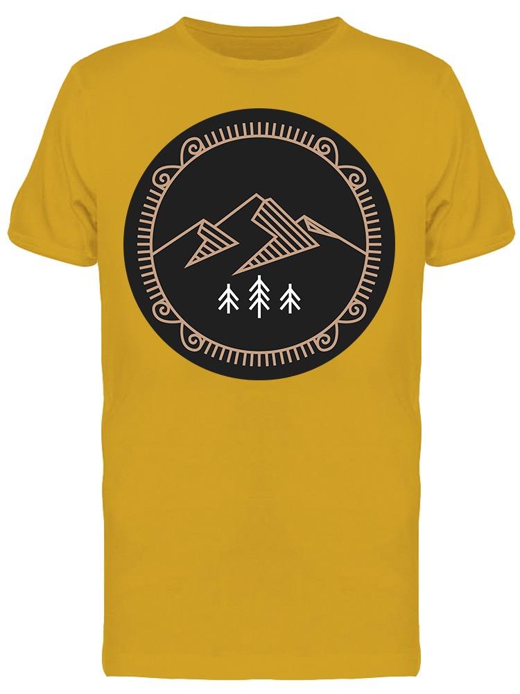 Outdoor Mountains Linear Style Tee Men's -Image by Shutterstock