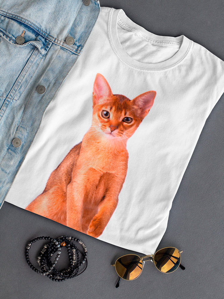 Pretty Abyssinian Cat Tee Women's -Image by Shutterstock