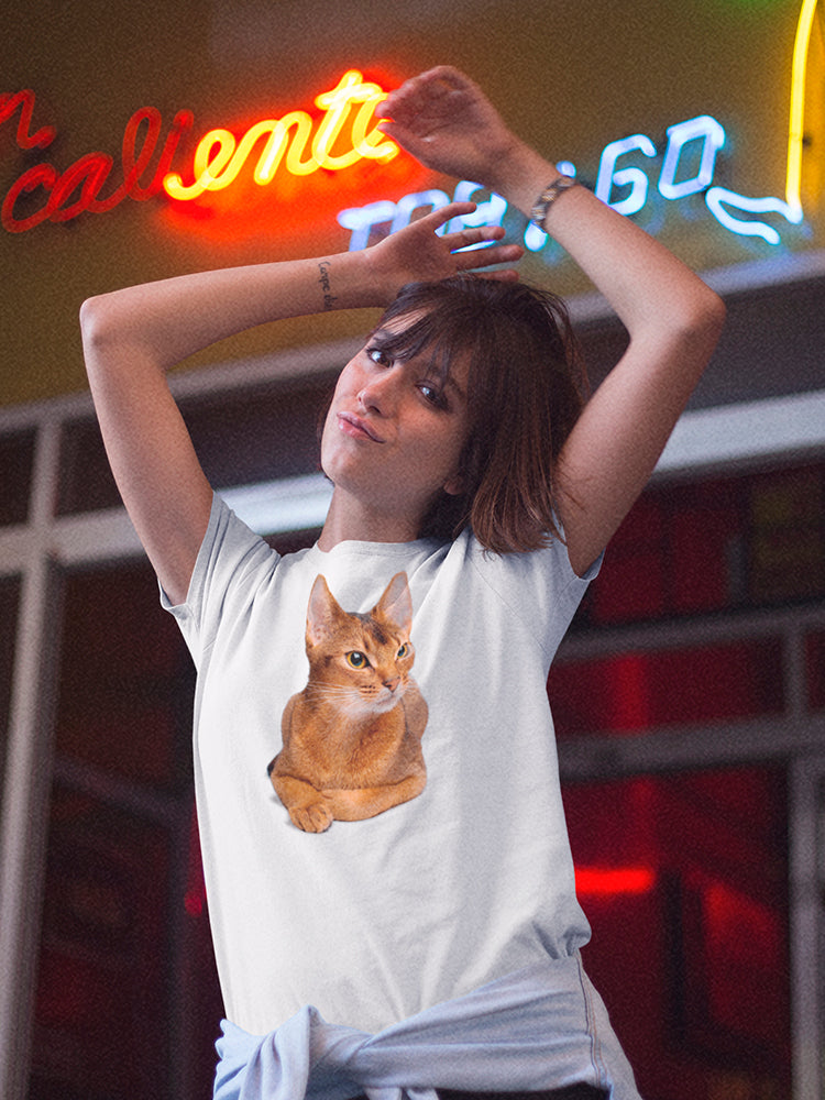 Young Abyssinian Cat  Tee Women's -Image by Shutterstock