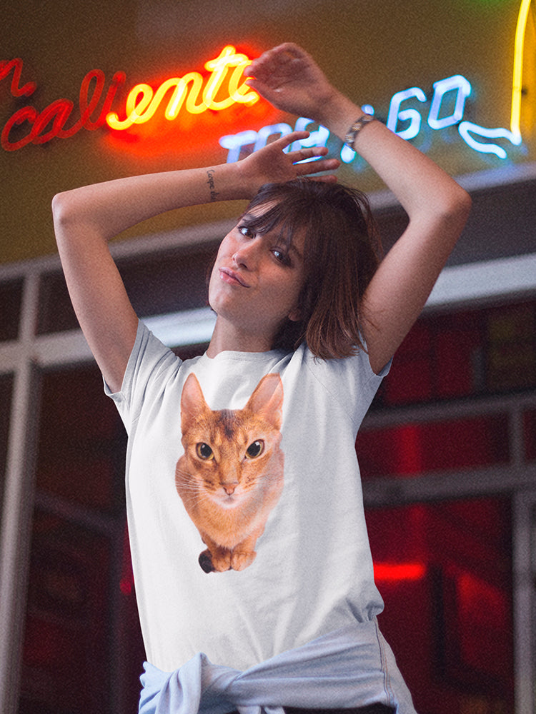 Curious Abyssinian Cat Tee Women's -Image by Shutterstock