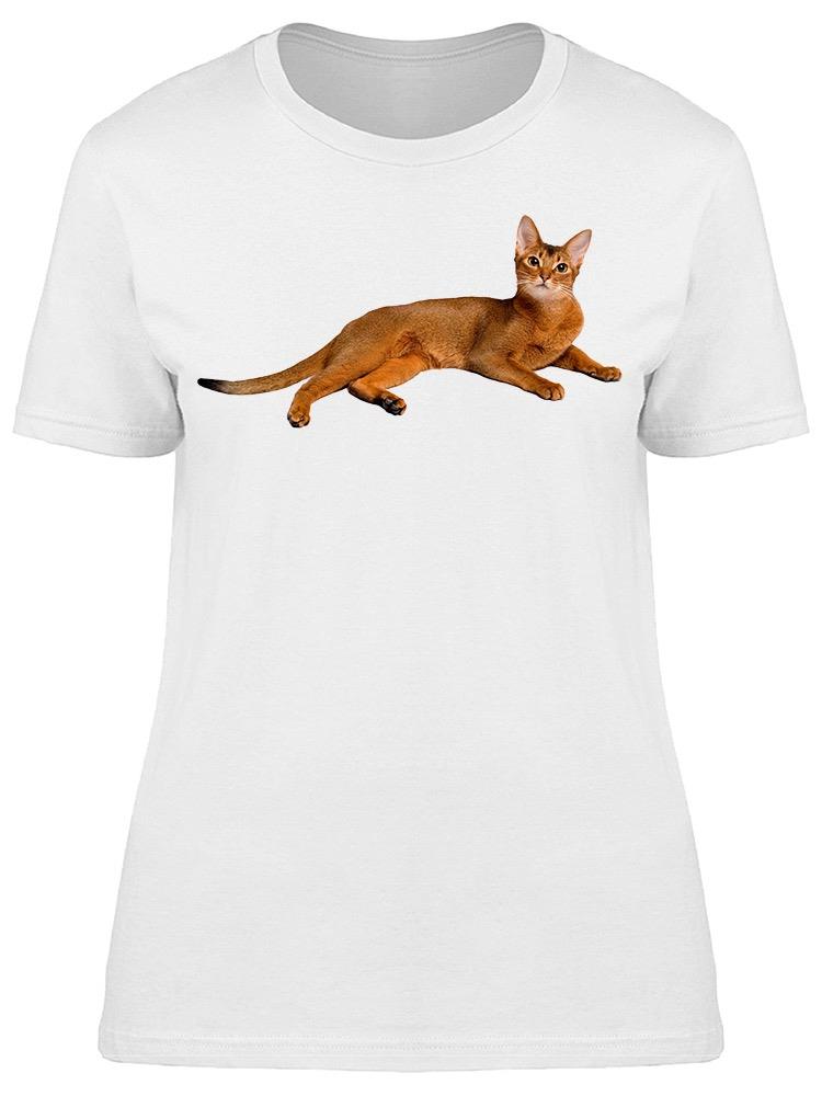 Relax Abyssinian Cat Tee Women's -Image by Shutterstock