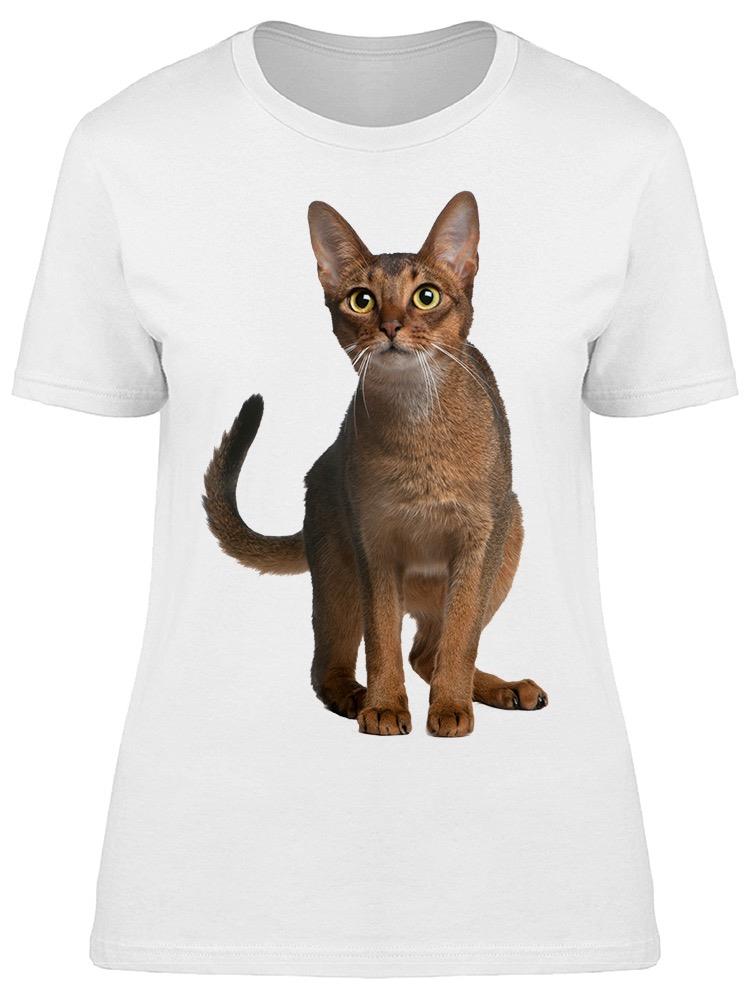 Brown Abyssinian Cat Tee Women's -Image by Shutterstock