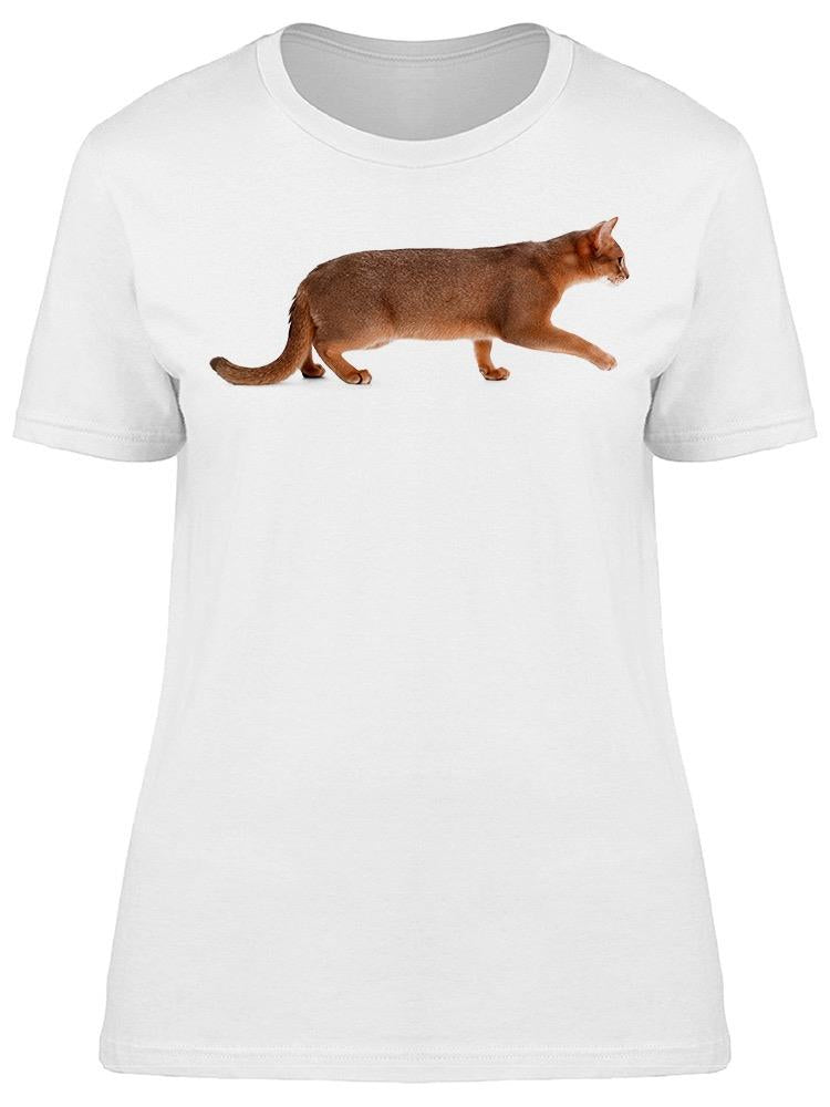 Cute Young Abyssinian Cat Tee Women's -Image by Shutterstock