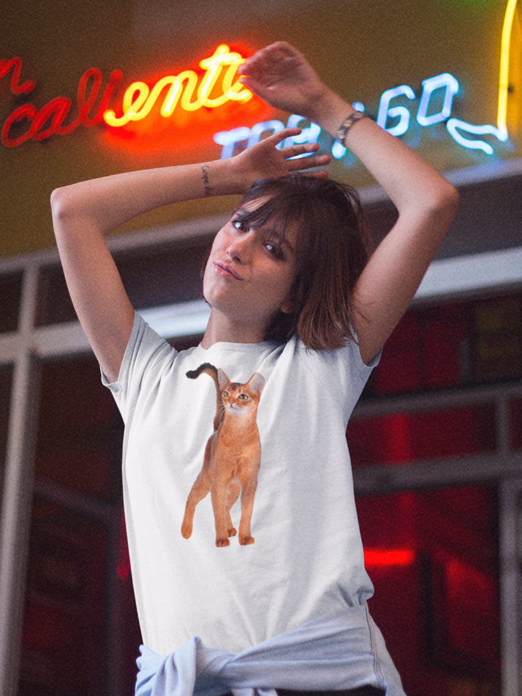 Amazing Young Abyssinian Cat  Tee Women's -Image by Shutterstock