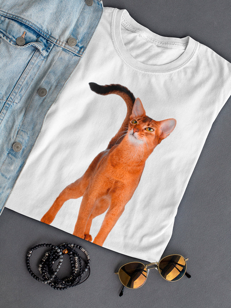 Amazing Young Abyssinian Cat  Tee Women's -Image by Shutterstock