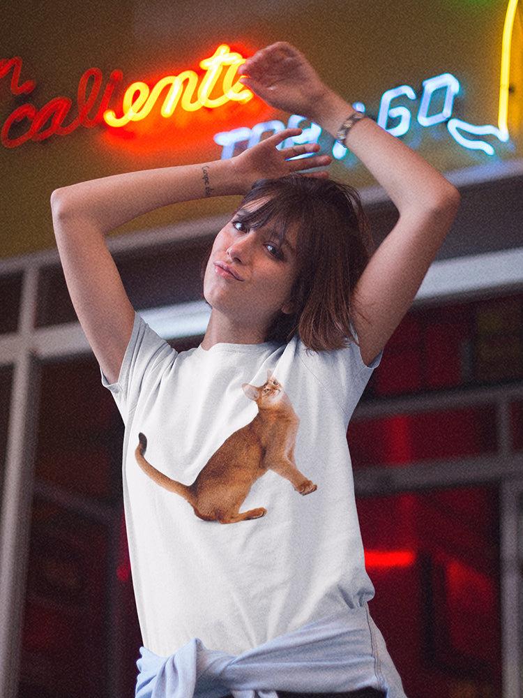 Beautiful Young Abyssinian Cat  Tee Women's -Image by Shutterstock
