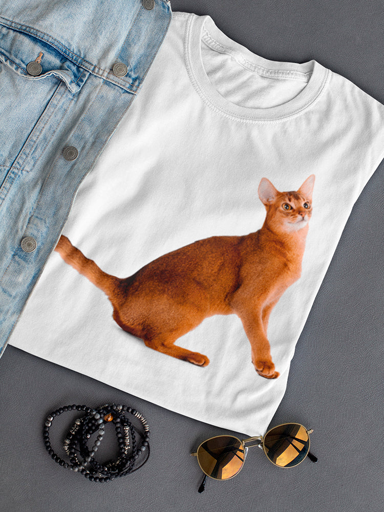 Beautiful Young Abyssinian Cat  Tee Women's -Image by Shutterstock