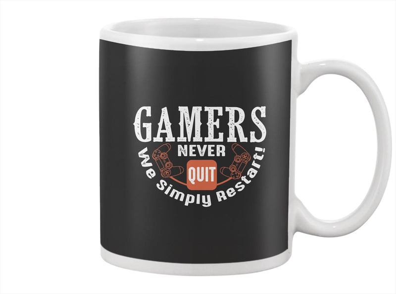 Gamers Never Quit Design Mug -Image by Shutterstock