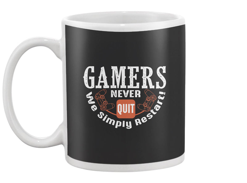 Gamers Never Quit Design Mug -Image by Shutterstock
