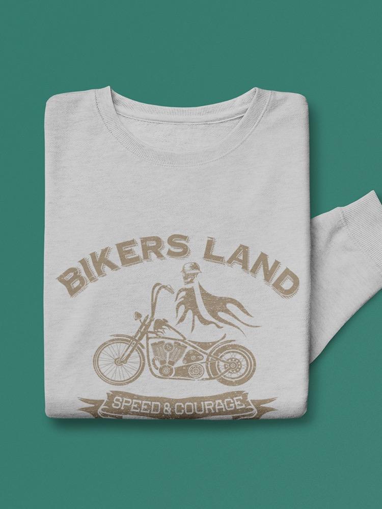 Bikers Land Golden Design Sweatshirt Men's -Image by Shutterstock