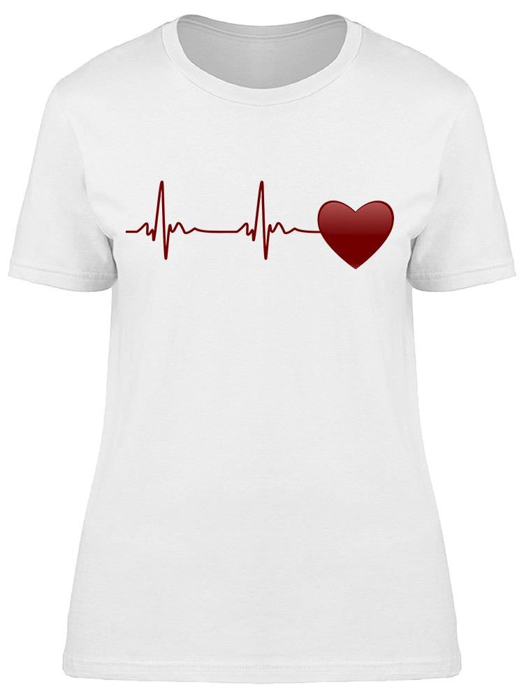 Heartbeat And Heart Symbol  Tee Women's -Image by Shutterstock