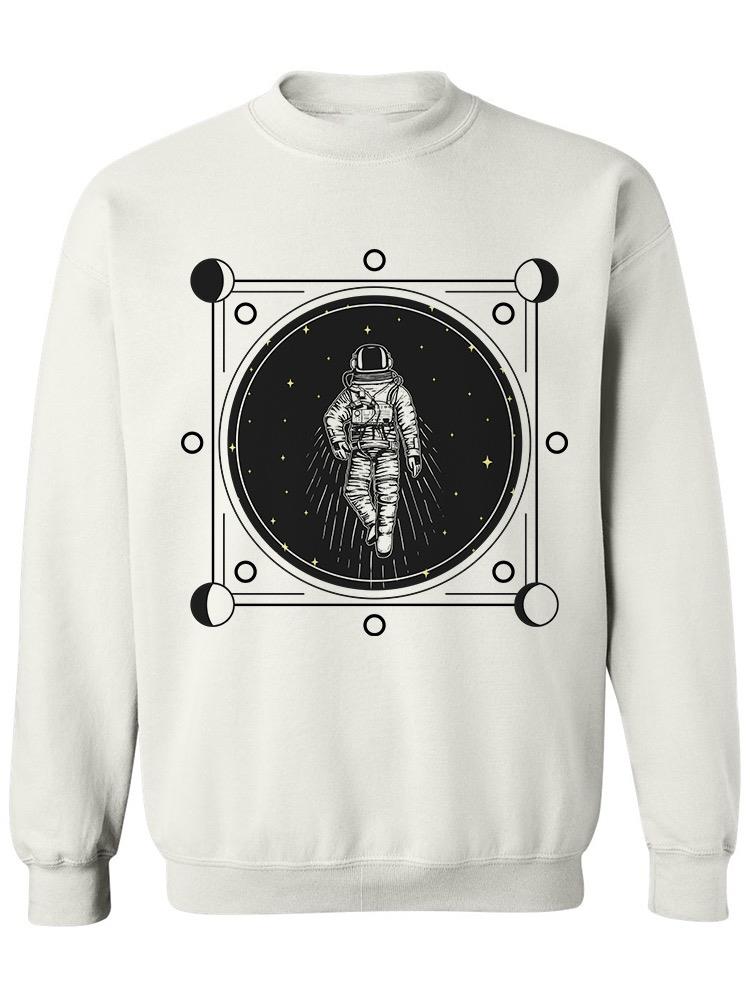 Astronaut Soaring Through Space. Sweatshirt Men's -Image by Shutterstock