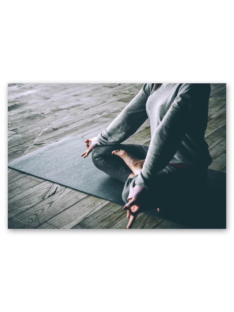 Woman Meditates Doing Yoga Poster -Image by Shutterstock