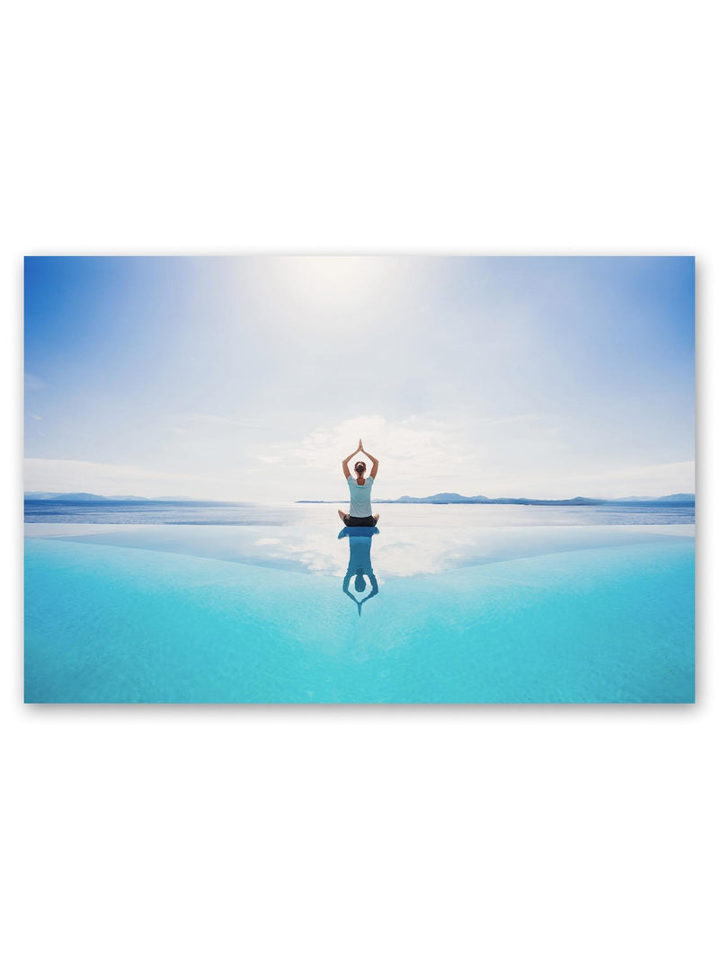 Practicing Yoga Outdoors Poster -Image by Shutterstock