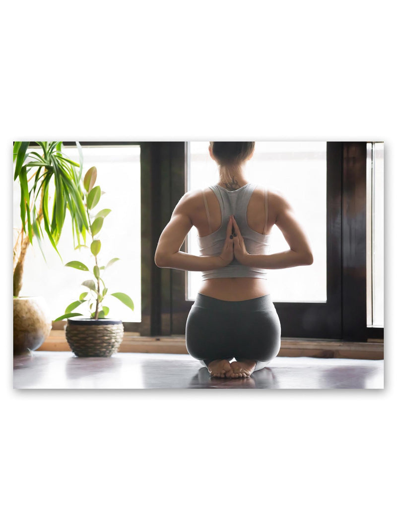 Woman In The Vajrasana Pose Poster -Image by Shutterstock