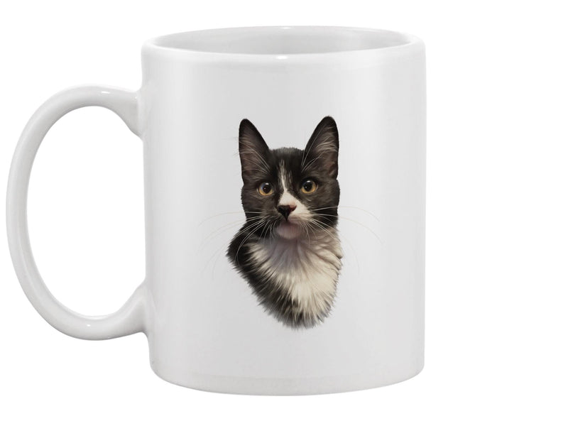 Cute Black And White Cat Design Mug -Image by Shutterstock