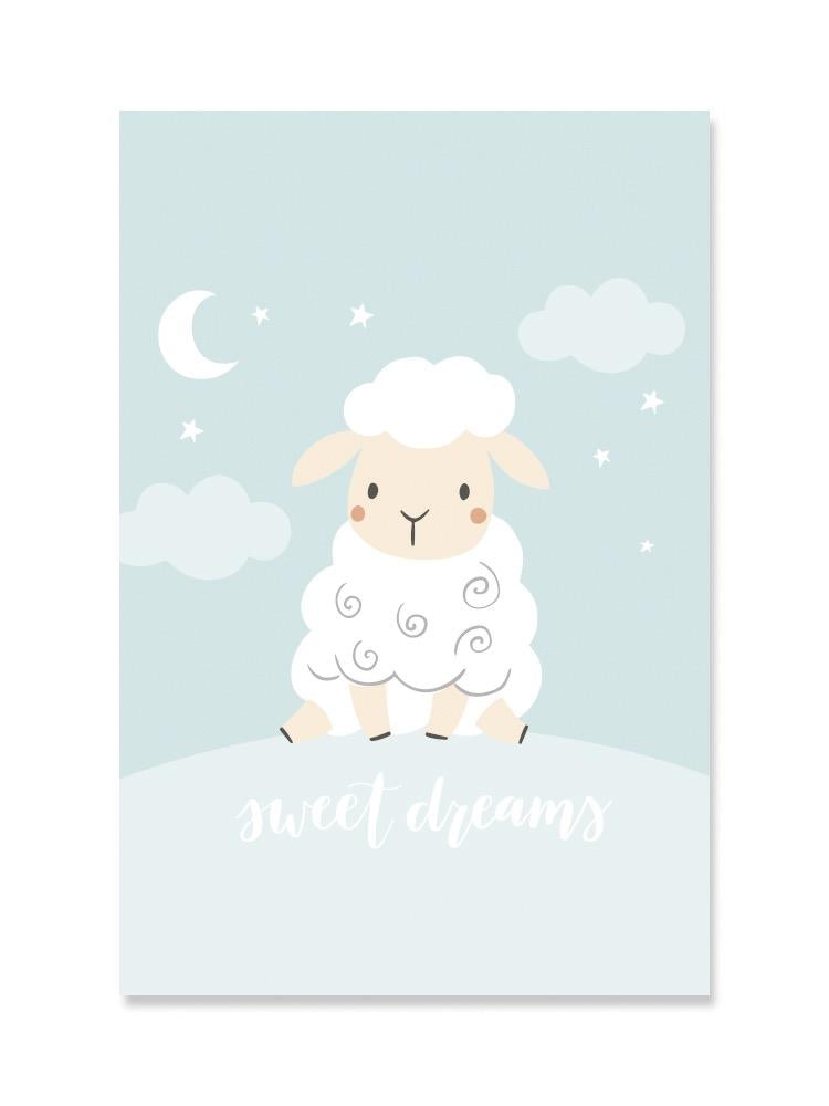 Adorable Baby Sheep: Sweet Dream Poster -Image by Shutterstock