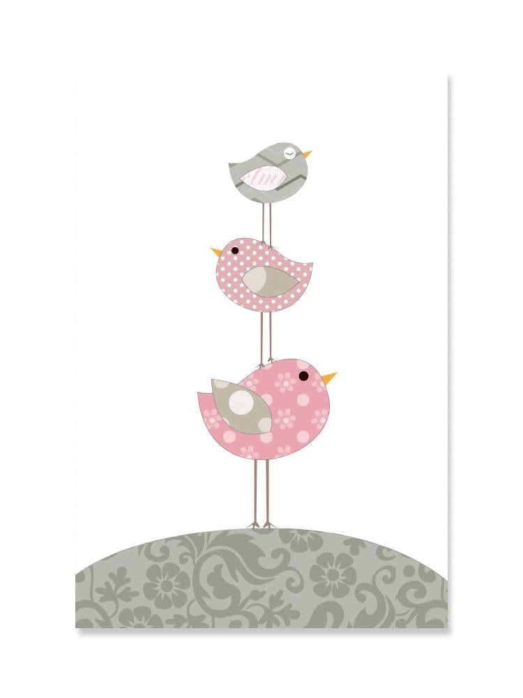 Cute Ornate Baby Birds  Poster -Image by Shutterstock